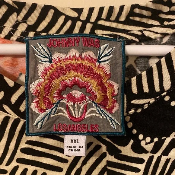 Johnny Was Multicolor Floral Long Sleeve Top - Picture 2 of 3